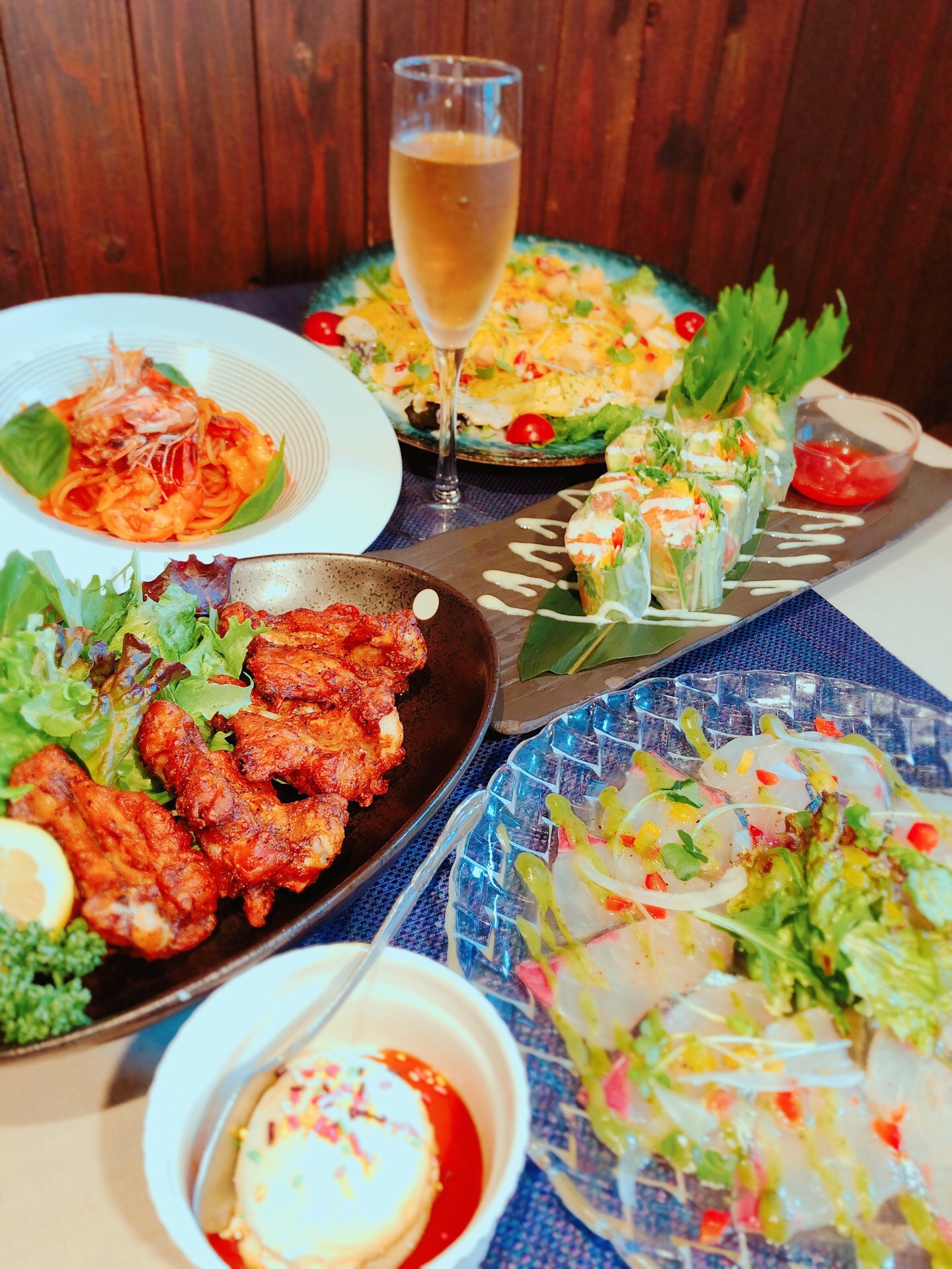 コース料理の写真
